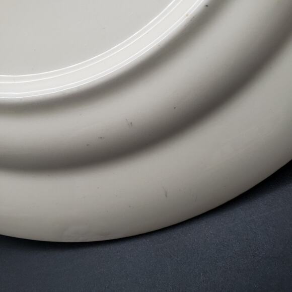 Vintage Edwin Knowles Hostess Luncheon Plate 9.25" – Floral Scrolls Multicolor - Picture 6 of 7